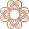Ekena Millwork Cohen Wood Fretwork Pierced Ceiling Medallion, Cherry, 34"OD x 11 5/8"ID x 3/8"T CMWP34X34X0375COCH - alternate 2